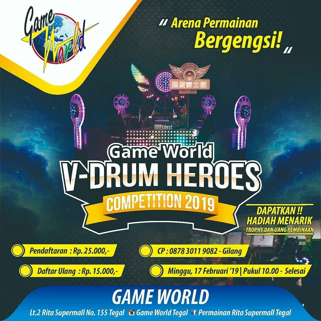 EVENT TEGAL - GAME WORLD,  V-DRUM HEROES 2019